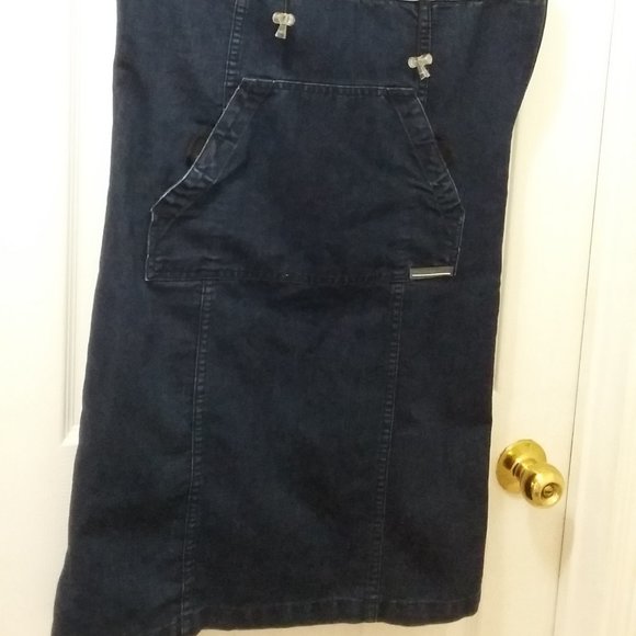 Blue Notes Jean Dress with pockets, hood - Picture 2 of 6